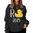 Pension 2025 With Duck For Pensioners And Retirees Sweatshirt Frauen