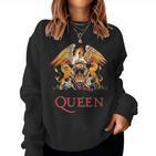 Queen Rock Music Band Logo By Rock Off Sweatshirt Frauen