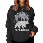 Retro Father Baby Son Daughter Bear Dad Father's Day Father Sweatshirt Frauen