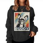 Retro French Bulldog For And Women Sweatshirt Frauen