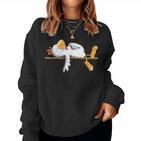 Sleeping Chicken I Hen Bird Fun I Chicken Dream Sweatshirt Frauen