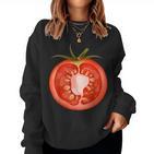 Tomato Food Costume Fancy Dress Costumes Women's Sweatshirt Frauen