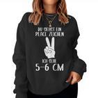 Women's Du Sieht Eine Peace Zeichen Ich Sehe 5-6 Cm Midwife S Sweatshirt Frauen