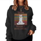 Yoga Outfit Ladies Girls Llama Buddha Sweatshirt Frauen