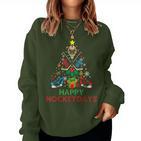 Christmas Ice Hockey Lazy Christmas Sweater Boy Girls Sweatshirt Frauen