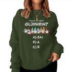 Christmas Mulled Wine Gnome Elf Christmas Market Sweatshirt Frauen