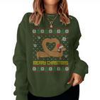 Dachshund Christmas Jumper Women's Christmas Jumper Ugly Sweatshirt Frauen