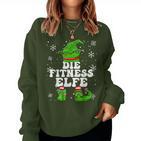 Fitness Elf Women's Sports Training Elf Christmas Sweatshirt Frauen