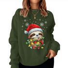 Sloth Christmas Family Outfit Children's Christmas Sweatshirt Frauen