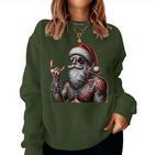 Tattooed Santa Claus Inked Christmas & Women Sweatshirt Frauen