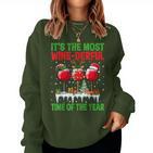 The Most Wine Derful Time Of The Year Christmas Women's Sweatshirt Frauen