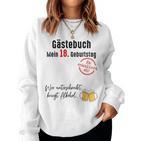 18Th Birthday Boy Girl 18 Years Guest Book Sweatshirt Frauen