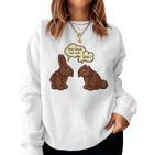 Easter Bunny Easter Easter Outfit Easter Bunny Sweatshirt Frauen