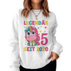 Kinder 5 Geburtstag Einhorn Mädchen 5 Jahre Alt Geburtstag Sweatshirt Frauen