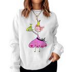 Prinzessin Küsst Den Frog Frog King Motif For Girls Gray Sweatshirt Frauen