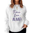 Women's Time For Alaaf Confetti In Heart Fancy Dress Carnival Outfit Sweatshirt Frauen