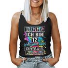 12Th Birthday Girl Boy Digga I Am 12 Years Tank Top Frauen