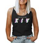 14 Years Birthday Glitched Roman Numerals Limited Edition S Tank Top Frauen