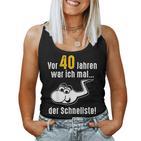 40Th Birthday Man Woman 40 Years 1984 Decorative  Tank Top Frauen