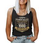 43Th Birthday Man Woman 43 Years 1980 Decorative  Tank Top Frauen