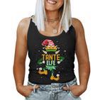 Aunt Elf Christmas Family Outfit Christmas Elf Tank Top Frauen