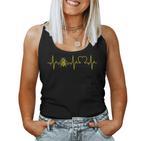 Bee Heartbeat Beekeepers Heart Ecg Beekeeping Honey Bee Tank Top Frauen