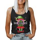 Big Sister Elf Christmas Family Christmas Tank Top Frauen