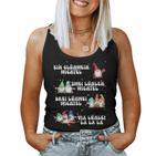 Christmas One Glowing Wine Wiggle Two Glühwin Tank Top Frauen