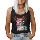 Christmas Women's Children's Unicorn Christmas Tank Top Frauen