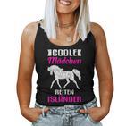 Cool Girls Riding Icelandic Horse Tank Top Frauen