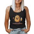 Cool Potato With Beer In Hand Costume Tank Top Frauen