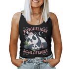 Cuddly Sleep Panda Bear With Panda Boys Tank Top Frauen