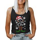 Elf Grandma Grandmother Elf Christmas Ugly Christmas Tank Top Frauen