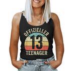 Finally 13Th Birthday Boy Girl Official Nager S Tank Top Frauen