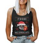 Frohi Weihnachti X Sad Hamster Meme Xmas Wine Mulled Wine Tank Top Frauen