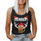 Saying Beer Renbier Reindeer Saufen Alcohol Tank Top Frauen