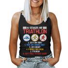 Triathlon Triathlete Athlete 6 Level Womens Tank Top Frauen