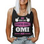 Grandkel Children's Grandma So Sieht Eine Richtig Cool Oma S Tank Top Frauen