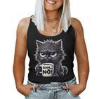 Grimmige Katze Für Arbeitskollegen Cats Tank Top Frauen