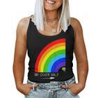 My Other Half Gay Couple Rainbow Pride Cool Lgbt Tank Top Frauen