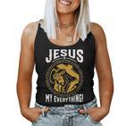 Jesus Is My All Christian God Tank Top Frauen