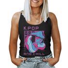 Korean K-Pop And Chill Girl Tank Top Frauen