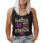 Ladies As Princess Born 50 Years 50Th Birthday Tank Top Frauen