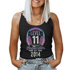 Level 11 Jahre Mädchen Geburtstag Gamer Girl Zockerin 2014 Tank Top Frauen