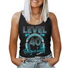 Level 40 Years Birthday Man Woman 1982 Gamer Tank Top Frauen