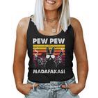 Pew Pew Madafakas Women'sintage Rabbit Crazy Rabbit Tank Top Frauen