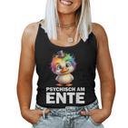 Psychisch Am Ente Crazy Duckintage Party Motif Tank Top Frauen