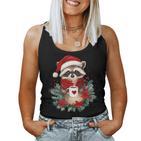 Raccoon Coffee Children Christmas Raccoon Tank Top Frauen