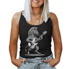 Rock N Roll Zebra Guitar Zebra Print Tank Top Frauen