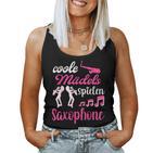 Saxophone Women's Cool Girls Playing Saxophone Tank Top Frauen